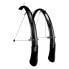 Фото #1 товара Planet Bike Cascadia Aluminum ALX Hybrid Fender Set: 42mm, Black