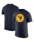 Фото #2 товара Men's Navy West Virginia Mountaineers Basketball Logo T-shirt