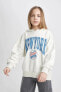 Фото #16 товара Kız Çocuk Sweatshirt Gri C0568a8/gr295