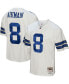 Фото #3 товара Men's Troy Aikman White Dallas Cowboys 1992 Legacy Replica Jersey