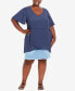 ფოტო #4 პროდუქტის Plus Size Mylah Layer Tunic Top