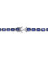 ფოტო #3 პროდუქტის Sterling Silver Blue Cubic Zirconia Tennis Bracelet
