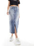 Фото #5 товара Tommy Jeans claire denim midi skirt in mid wash