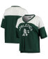 Фото #1 товара Women's Green Oakland Athletics All World V-Neck T-shirt
