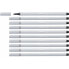 Серые фломастеры STABILO Pen 68 Light Grey (10 штук) - фото #1