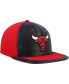 ფოტო #4 პროდუქტის Men's Mitchell & Ness Black, Red Chicago Bulls Day One Snapback Hat