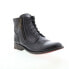 Фото #2 товара Bed Stu Bonnie F321012 Womens Black Leather Zipper Ankle & Booties Boots