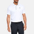 Under Armour 纯色高尔夫合身运动短袖Polo衫 男款 白色 / Поло Under Armour 1290140-100 Polo_Shirt