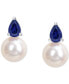 ფოტო #4 პროდუქტის Cultured Freshwater Pearl (8-1/2mm) and Birthstone Stud Earrings in 18k Gold-Plated Sterling Silver, 18k Rose Gold-Plated Sterling Silver or Sterling Silver