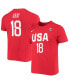 Фото #2 товара Women's Chelsea Gray USA Basketball Red Name and Number Performance T-shirt