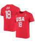 Women's Chelsea Gray USA Basketball Red Name and Number Performance T-shirt