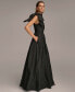 ფოტო #3 პროდუქტის Donna Karan Women's One-Shoulder Bow Gown