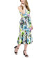 ფოტო #6 პროდუქტის Donna Rico Women's Sweetheart-Neck Belted Midi Dress