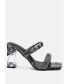 Фото #4 товара krypton marble print clear block heel sandals