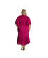 Фото #2 товара Plus Size Flutter Sleeve Smocked Cleo Midi Dress