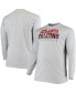Фото #1 товара Men's Big and Tall Heathered Gray Atlanta Falcons Practice Long Sleeve T-shirt