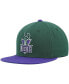Фото #2 товара Men's Green and Purple Milwaukee Bucks Hardwood Classics Team Two-Tone 2.0 Snapback Hat