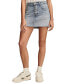 ფოტო #1 პროდუქტის Women's Denim Button-Fly Mini Skirt