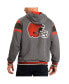 ფოტო #3 პროდუქტის Men's Brown, Gray Cleveland Browns Extreme Full Back Reversible Hoodie Full-Zip Jacket