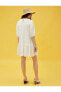 Фото #4 товара Yaka Detaylı Dantelli Mini Elbise