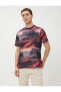 Фото #3 товара Футболка Koton Abstract Print Yaka Short Sleeve