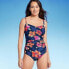 Фото #1 товара Lands' End Women's UPF 50 Full Coverage Tummy Control Floral Print One Piece