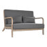 2-Seater Sofa DKD Home Decor Dark grey Rubber wood 122 x 85 x 74 cm