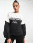 Threadbare Ski printed sweater in black and white