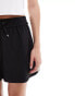 Miss Selfridge side stripe tailored pull on short in black Черный, 32 - фото #3