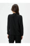 Kadın Gömlek Siyah 4sak60024uw