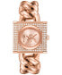 Фото #1 товара Часы Michael Kors Chain Lock Rose Gold-Ton