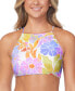 Фото #1 товара Juniors' Shorebreak Printed Bikini Top