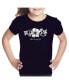 ფოტო #2 პროდუქტის Girls Word Art T-shirt - ALOHA