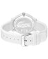 Unisex L.12.12 Quartz White Silicone Strap Watch 42mm