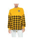 ფოტო #2 პროდუქტის Women's Gold Pittsburgh Penguins Buffalo Check Long Sleeve T-shirt
