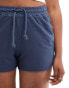 Pull&Bear drawstring waist runner short in petrol blue