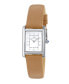 ფოტო #1 პროდუქტის Women's Karolina Diamond Genuine Leather Band Watch 1081CKAL