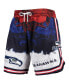 Men's Navy, Red Seattle Seahawks Americana Shorts