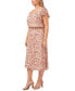 Фото #3 товара Plus Size Flutter-Sleeve Midi Dress