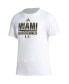 Women's White Miami Hurricanes AEROREADY Military Appreciation Pregame T-Shirt