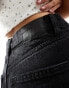 Фото #3 товара Pull&Bear high waisted mom jean in black