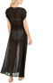 Фото #2 товара Calvin Klein 276748 St. Tropez Tie-Front Maxi Dress Swim Cover-Up Black - L