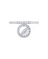 ფოტო #3 პროდუქტის Moon Phases Design Sterling Silver Diamond Charm Women Ring