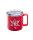 Фото #6 товара Stackable Snowflake Insulated Coffee Mugs, Set of 2