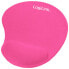 LogiLink ID0027P - Pink - Monochromatic - Foam - Gel - Rubber - Wrist rest
