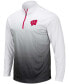 ფოტო #3 პროდუქტის Men's Gray Wisconsin Badgers Magic Team Logo Quarter-Zip Jacket