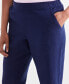 ფოტო #4 პროდუქტის Women's 100% Linen Solid Cropped Pull-On Pants, Created for Macy's