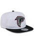 Фото #2 товара Men's White/Black Atlanta Falcons 2024 NFL Training Camp Golfer Snapback Hat