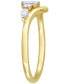 ფოტო #3 პროდუქტის Oval Diamond Engagement Ring (1/3 ct. t.w.) in 14k Gold