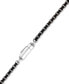 Men's Two-Tone Box Link 22" Chain Necklace in Stainless Steel & Black Ion-Plate